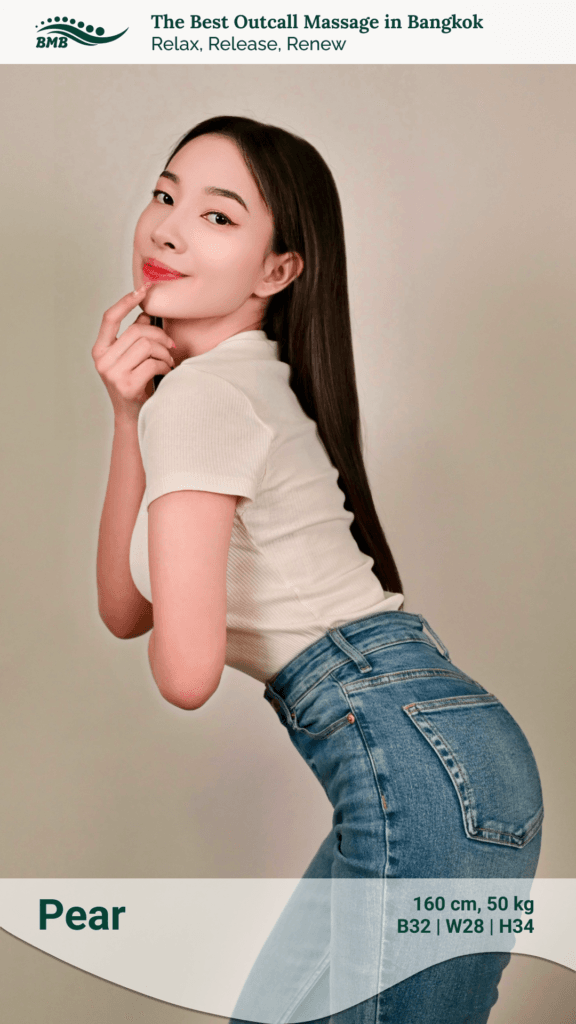 Young, skillful therapist Pear, recommended for customized massages